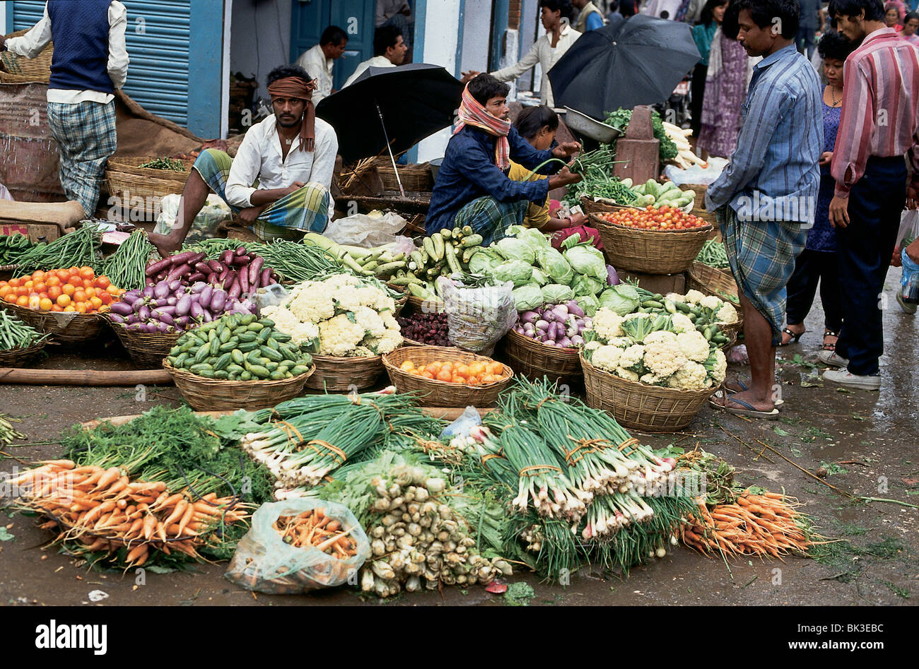 Vegetable market in Kathmandu, Nepal Stock Photo Alamy