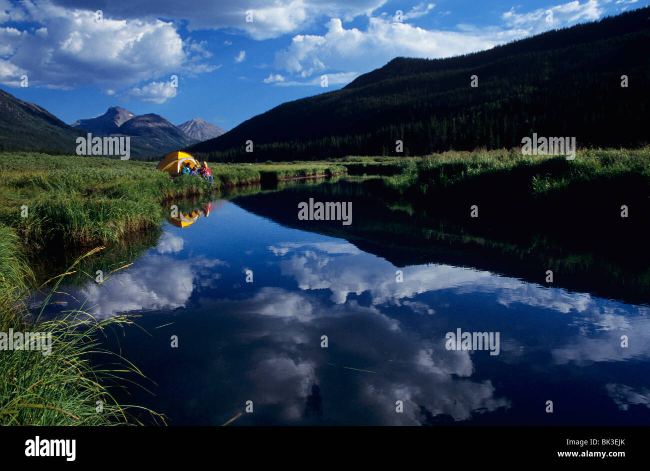 Camping along the Stillwater Fork of the Bear River in Christmas