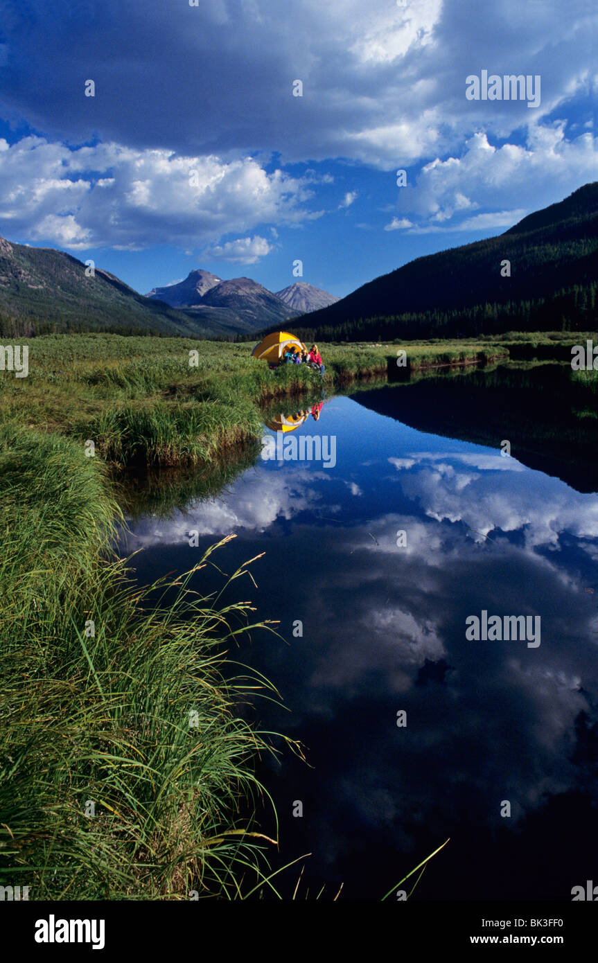 Camping along the Stillwater Fork of the Bear River in Christmas