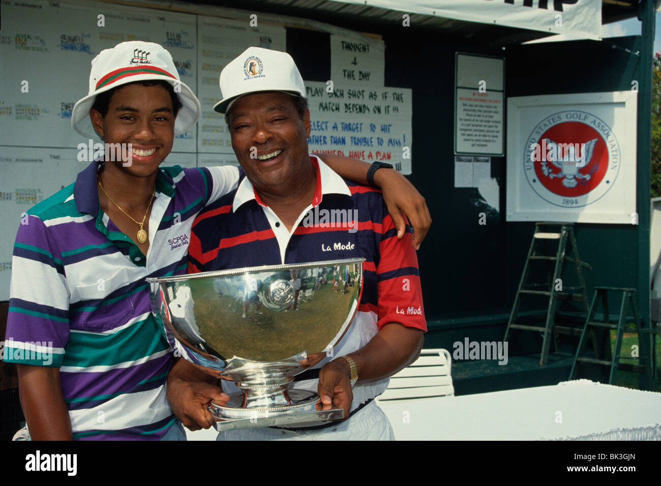 Tiger woods and earl woods 1991 hires stock photography and images Alamy