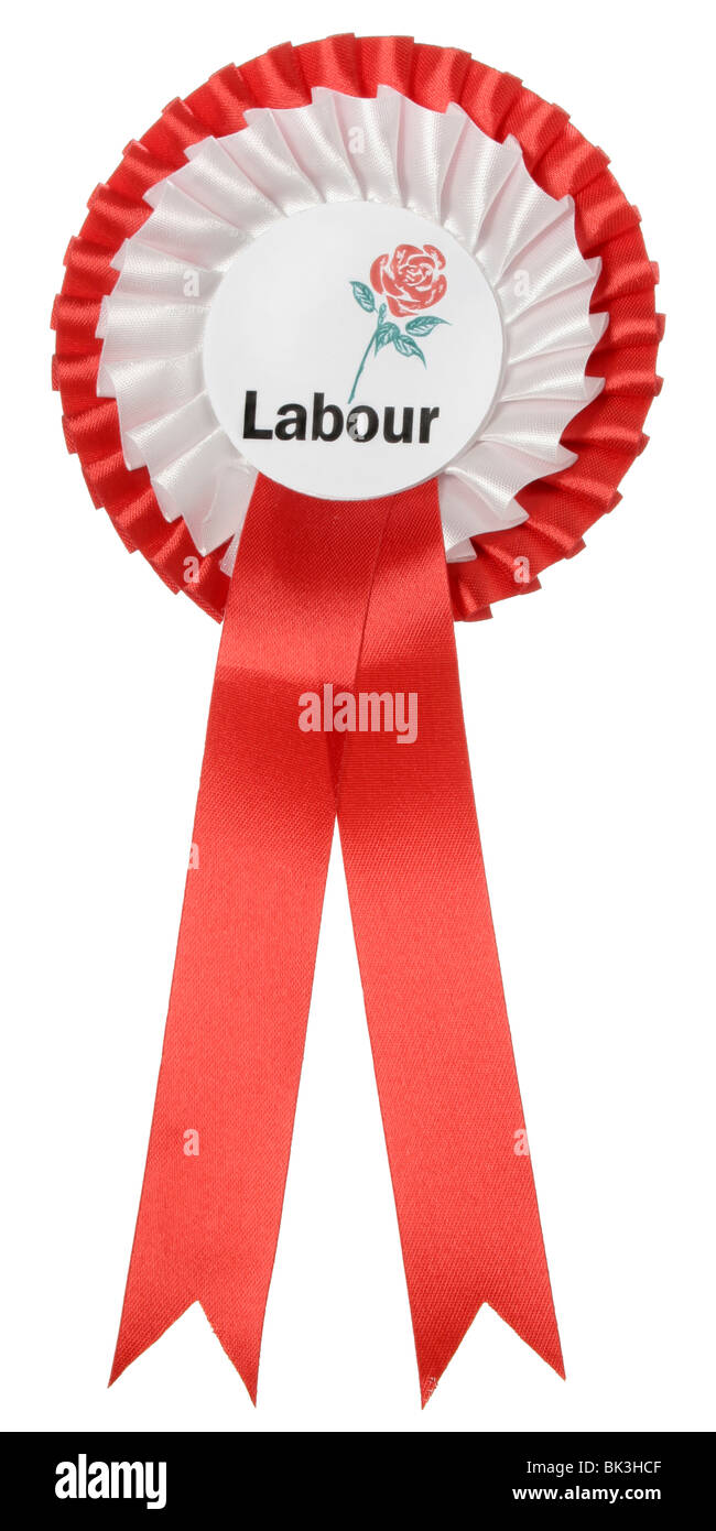 Labour Rosettes 2 Tier Red Rosette *Free Postage*