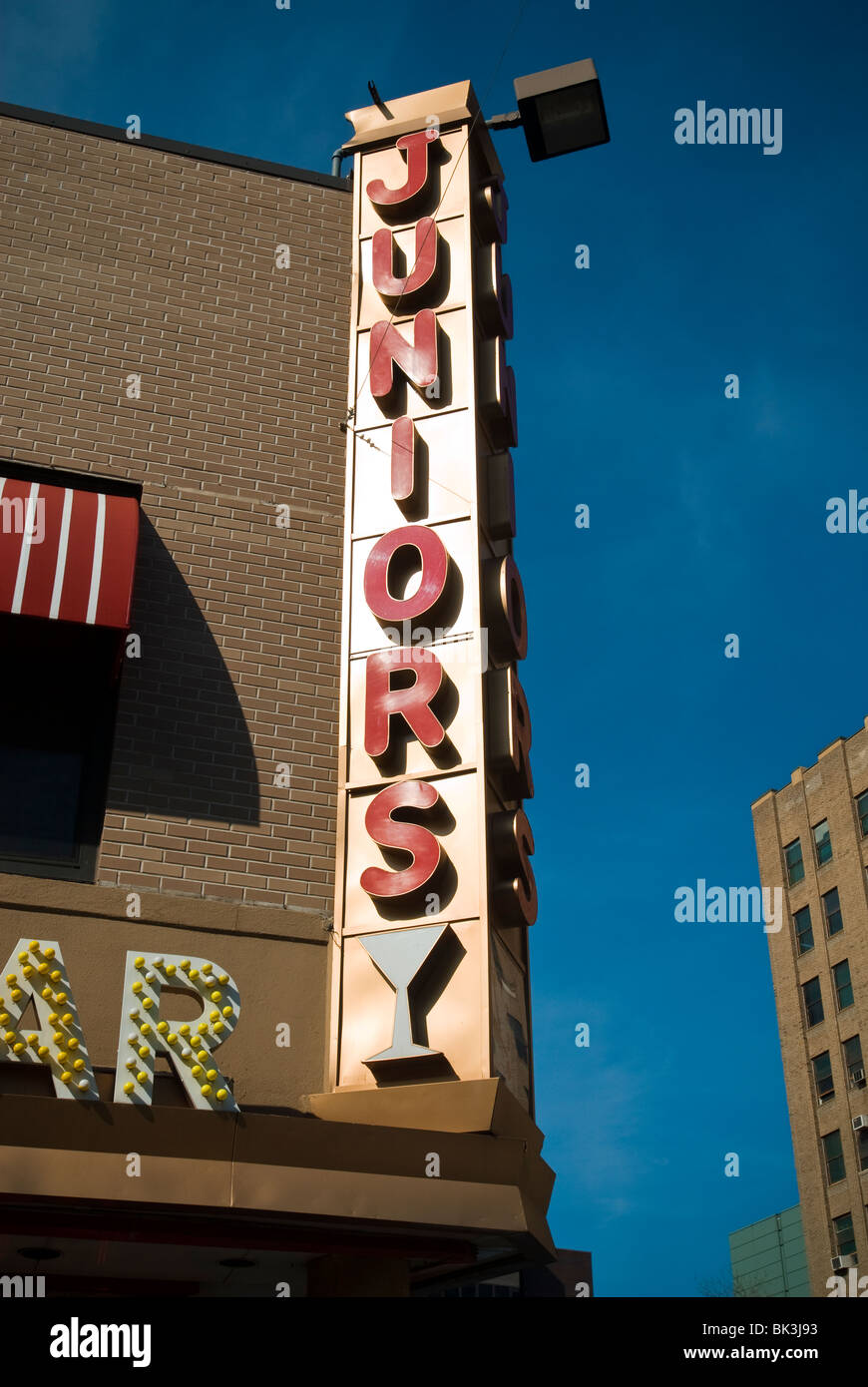 Junior's Restaurant on Flatbush Avenue in Downtown Brooklyn in New York