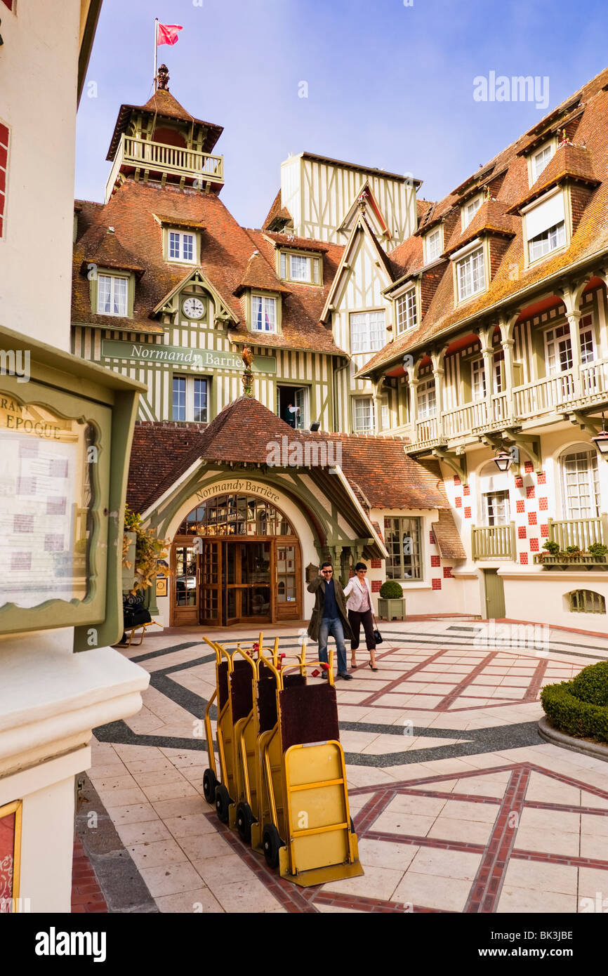 Normandy Barriere Hotel in Deauville, Normandy, France, Europe Stock Photo