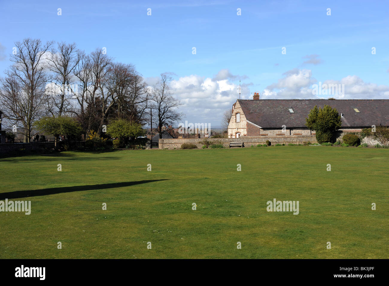 The Bowling Green at Lewes Castle, East Sussex, UK Stock Photo Alamy