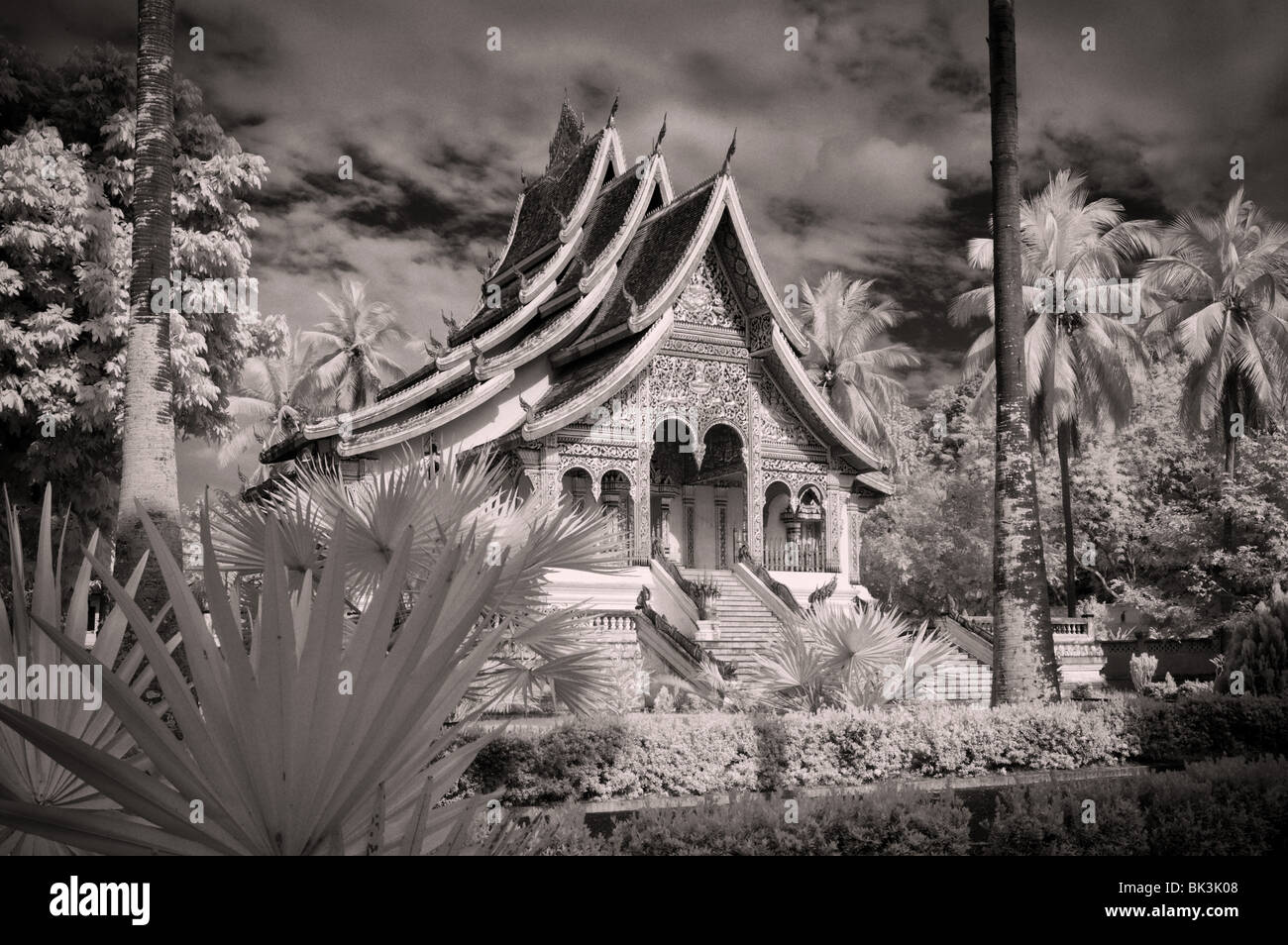 Wat Po Pha Bang, Luang Prabang, Laos Stock Photo