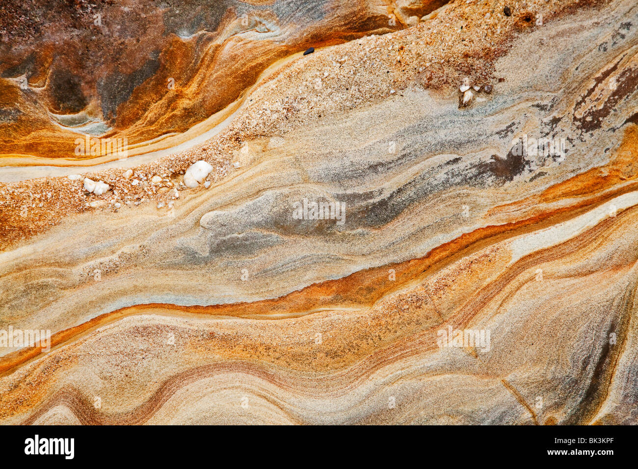sedimentary rock background Stock Photo
