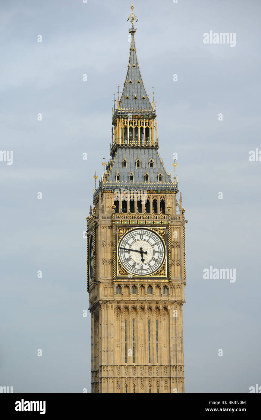 Close-up of Big Ben, Westminster, London, England, UK Stock Photo
