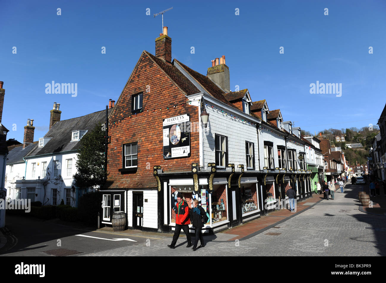 Harveys Brewery Shop, Lewes, Sussex Stock Photo