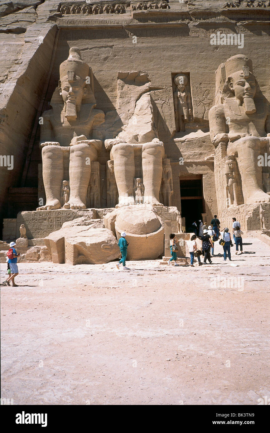 Temple of Ramesses II, Abu-Simbel, Egypt Stock Photo