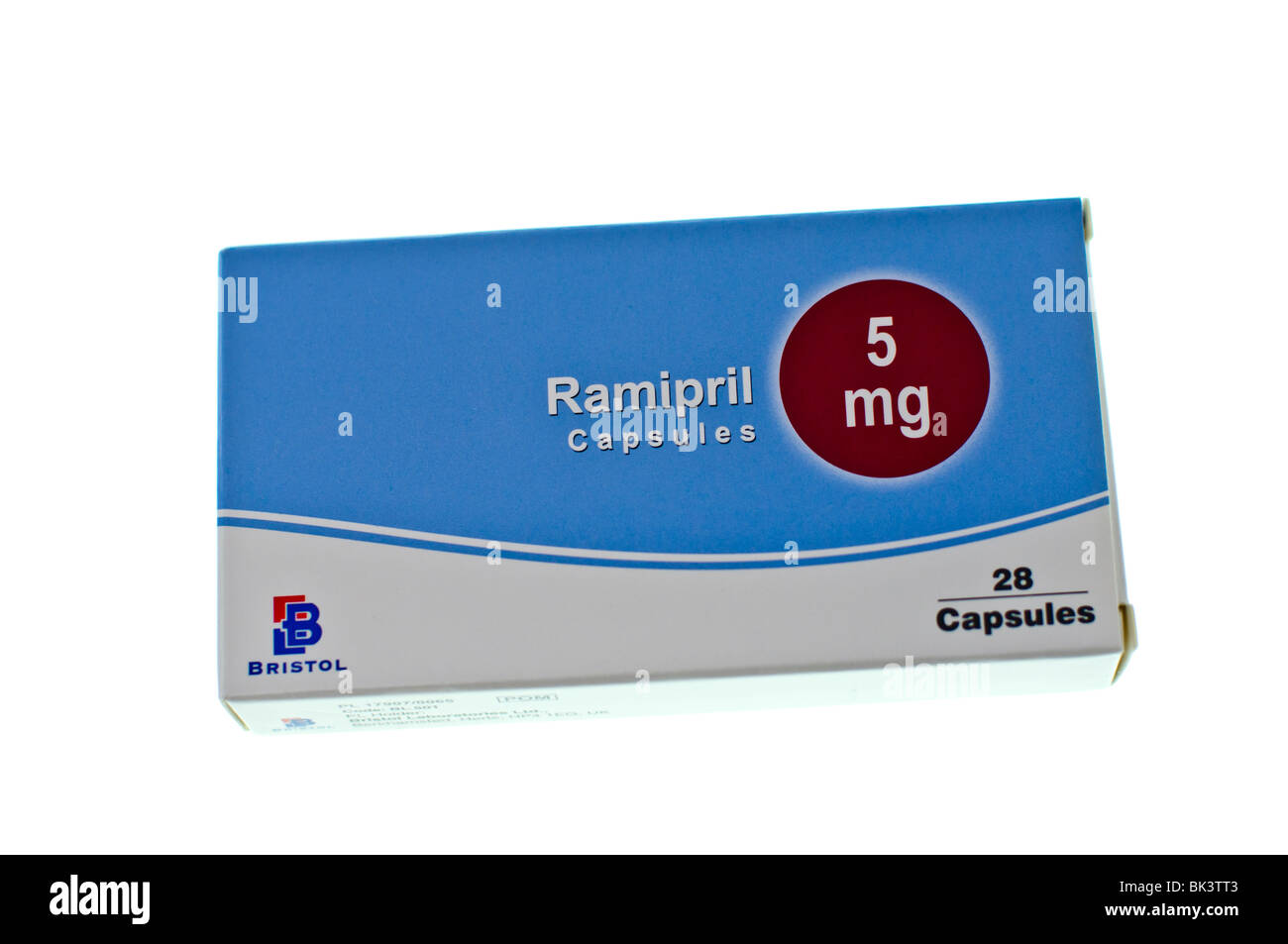 Ramipril ACE Inhibitor.  Medication for high blood pressure (hypertension) Stock Photo