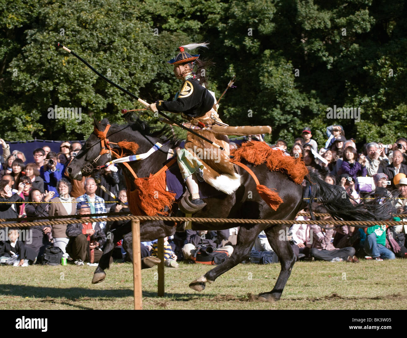 Horse Mounted Archery Japan Japanese Tradition Stock Photo Alamy