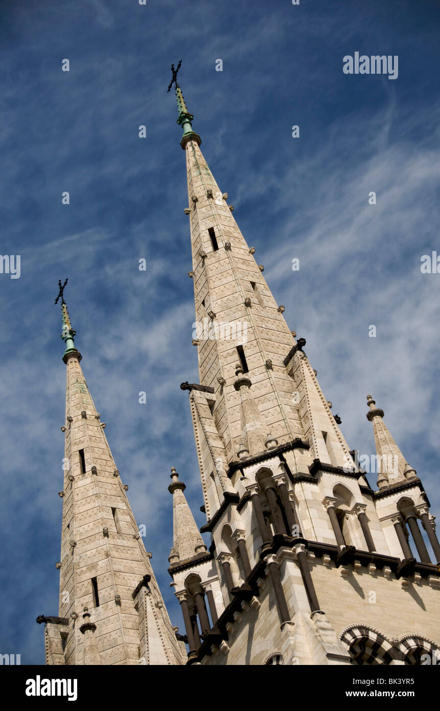 Cathedral Notre-Dame-de-l'Annonciation. Moulins. Allier. Auvergne Rhone Alpes. France Stock Photo