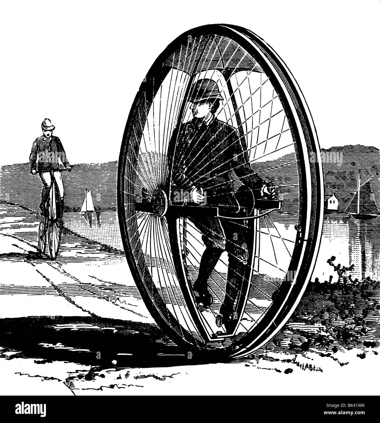 Unicycle Black and White Stock Photos & Images Alamy