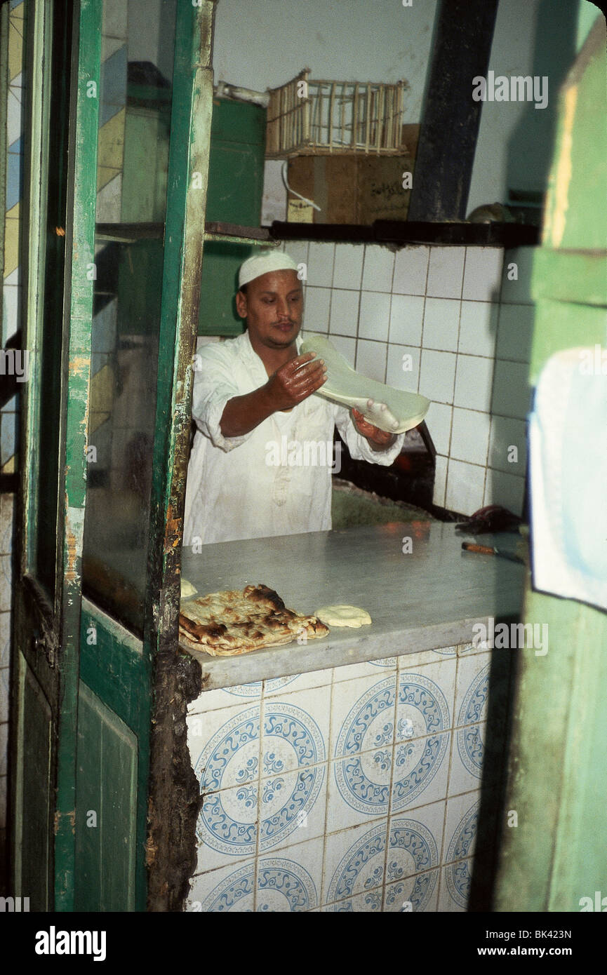 Middle Eastern Bakery, Egypt Stock Photo