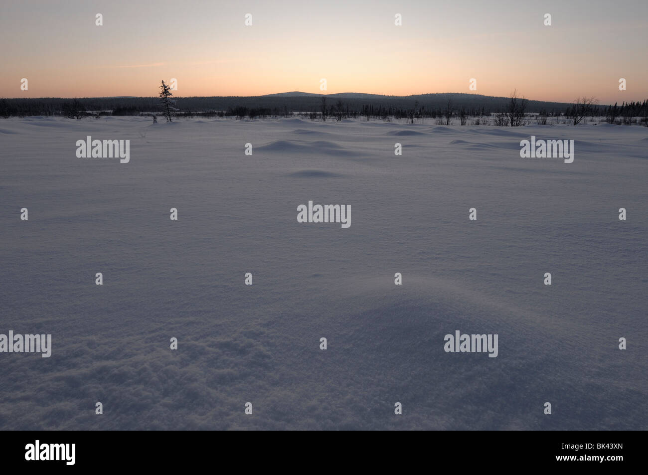 The sunset near the Arctic circle Stock Photo Alamy