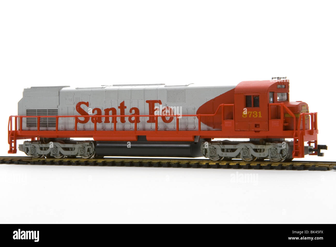 HO scale model train locomotive Stock Photo