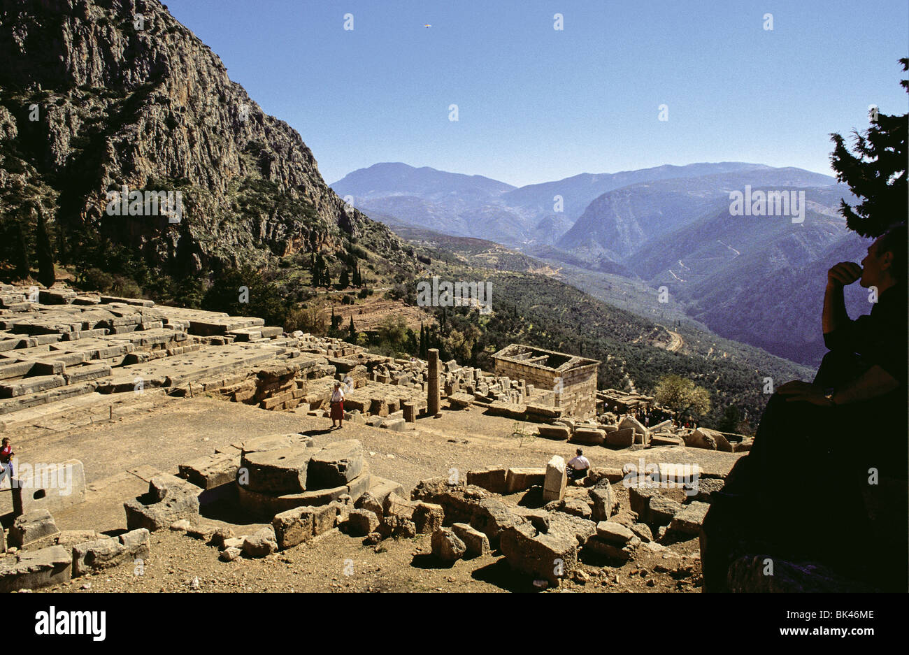 Temple of Apollo Ruins in Delphi, Greece Stock Photo - Alamy