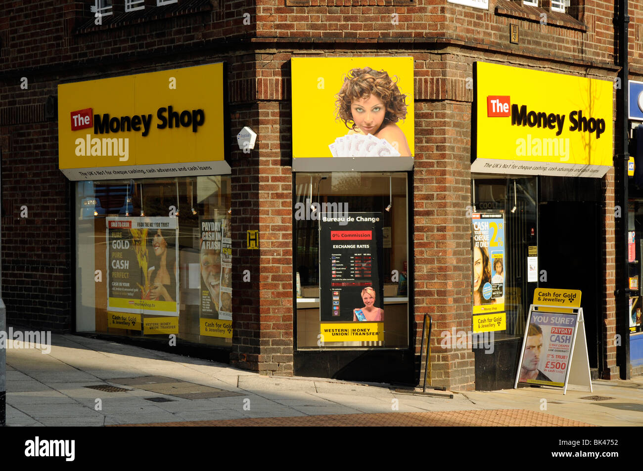 The Money SHop, Nottingham, England, UK Stock Photo