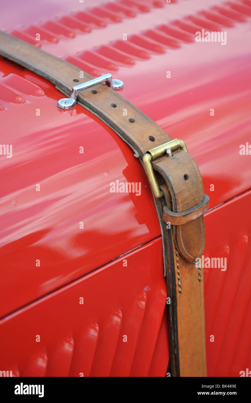 Leather hood straps for vintage cars deals