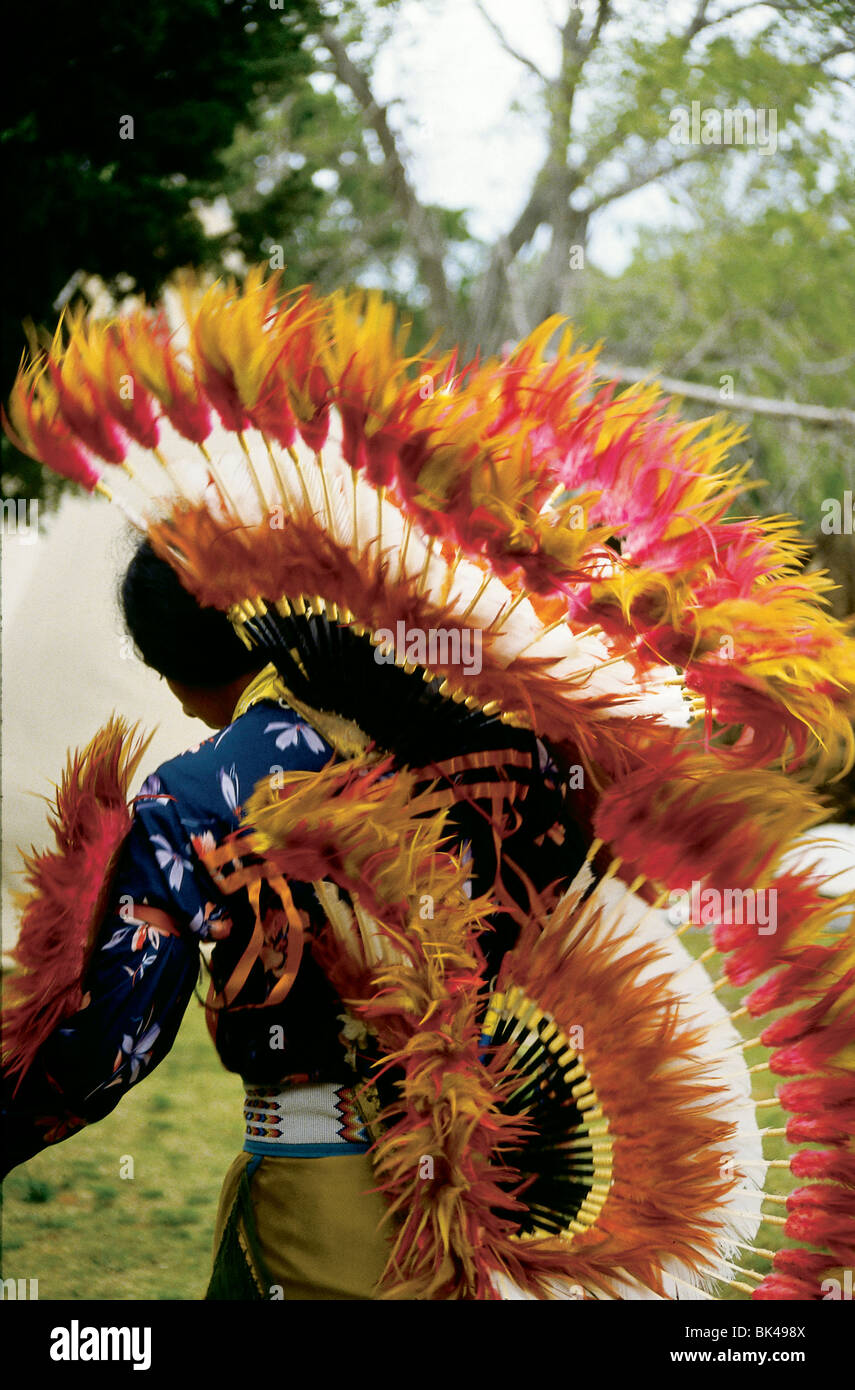 Native American dancer Anadarko Oklahoma American Indian Exposition held in Anadarko in August is a week-long festival of Stock Photo