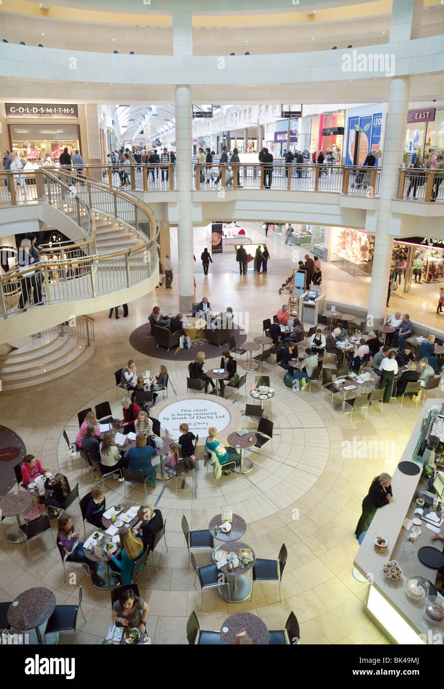 Shoppers at Bluewater shopping centre, Dartford, Kent, UK Stock Photo