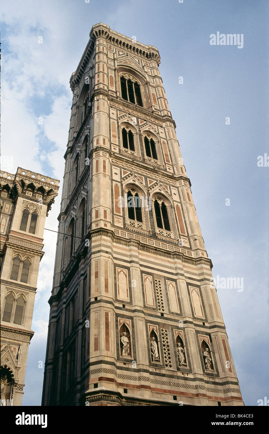 The Campanile di Giotto, in Florence, Italy Stock Photo