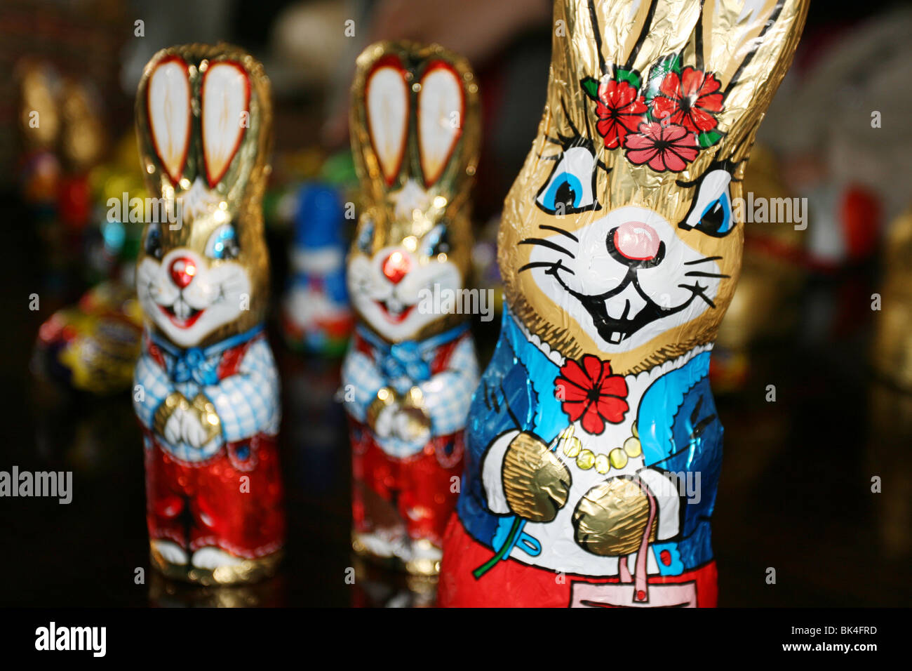 easter bunny chocolate Stock Photo Alamy