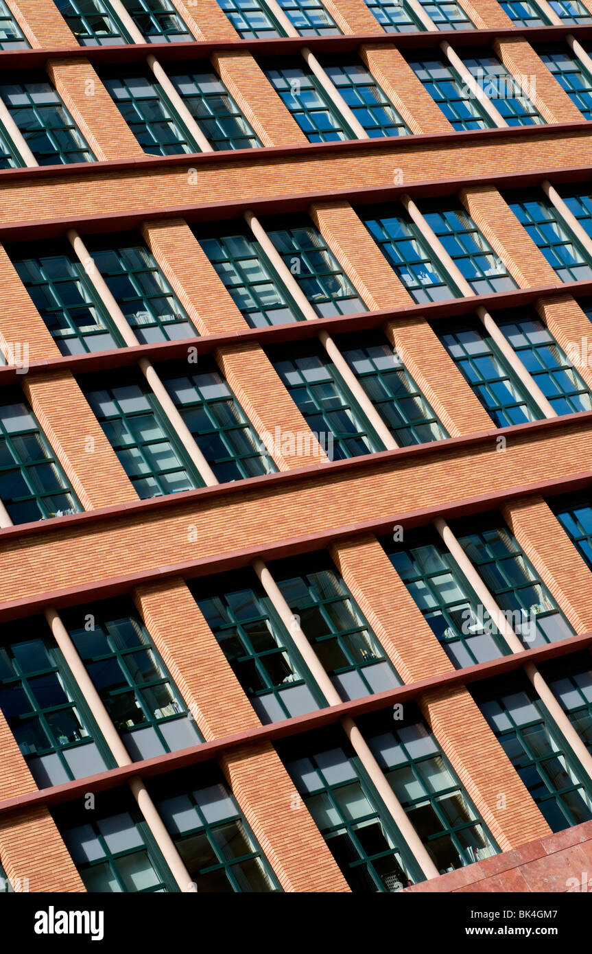 Detail of an office building in the Amsterdam Zuid area of the Netherlands Stock Photo
