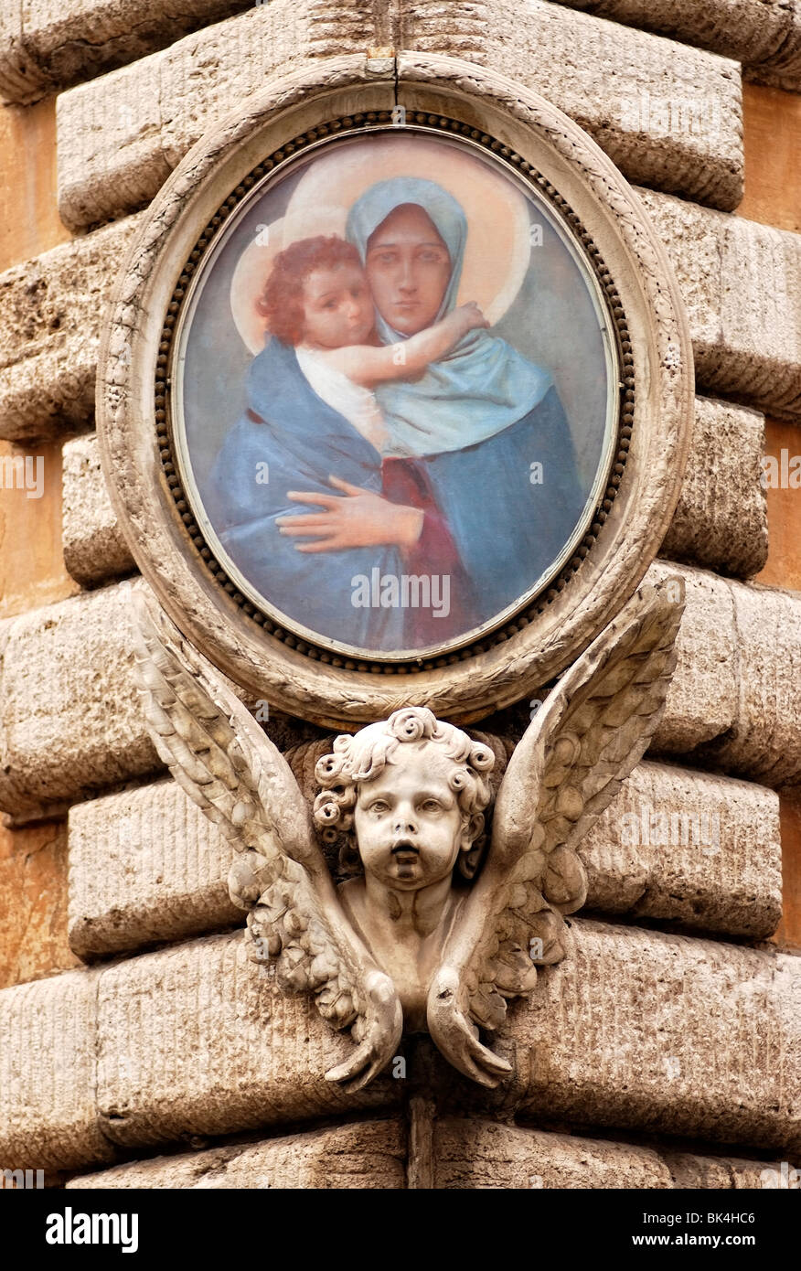 Street corner icon in Rome,Italy Stock Photo Alamy