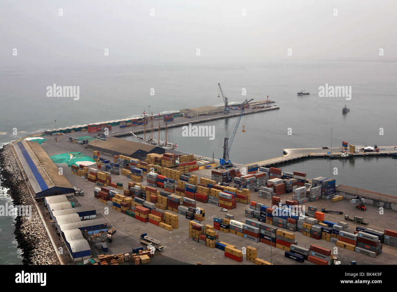 View of  Arica port , Chile Stock Photo