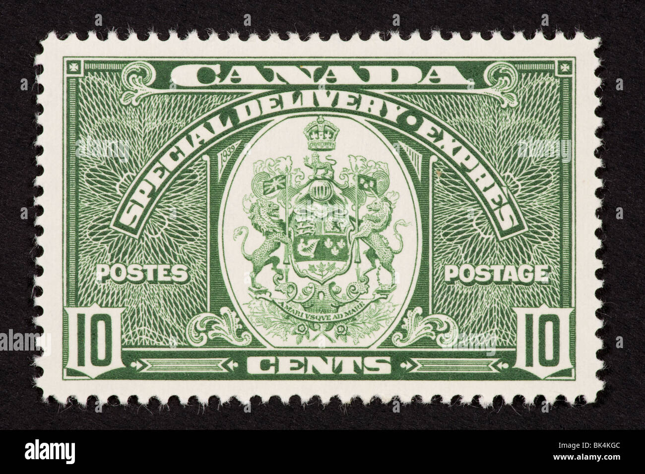 Special delivery postage stamp from Canada Stock Photo Alamy