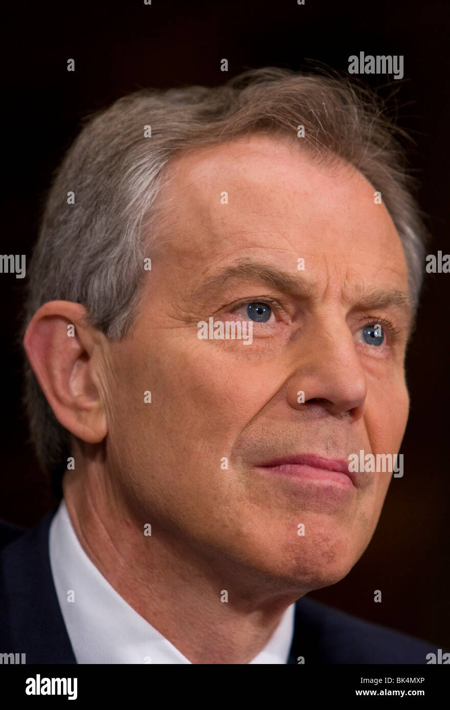 14 May 2009 - Washington, D.C. - Middle East Envoy and Former British Prime Minster Tony Blair testifies before the Senate Foreign Relations Committee on Middle-East peace. Stock Photo