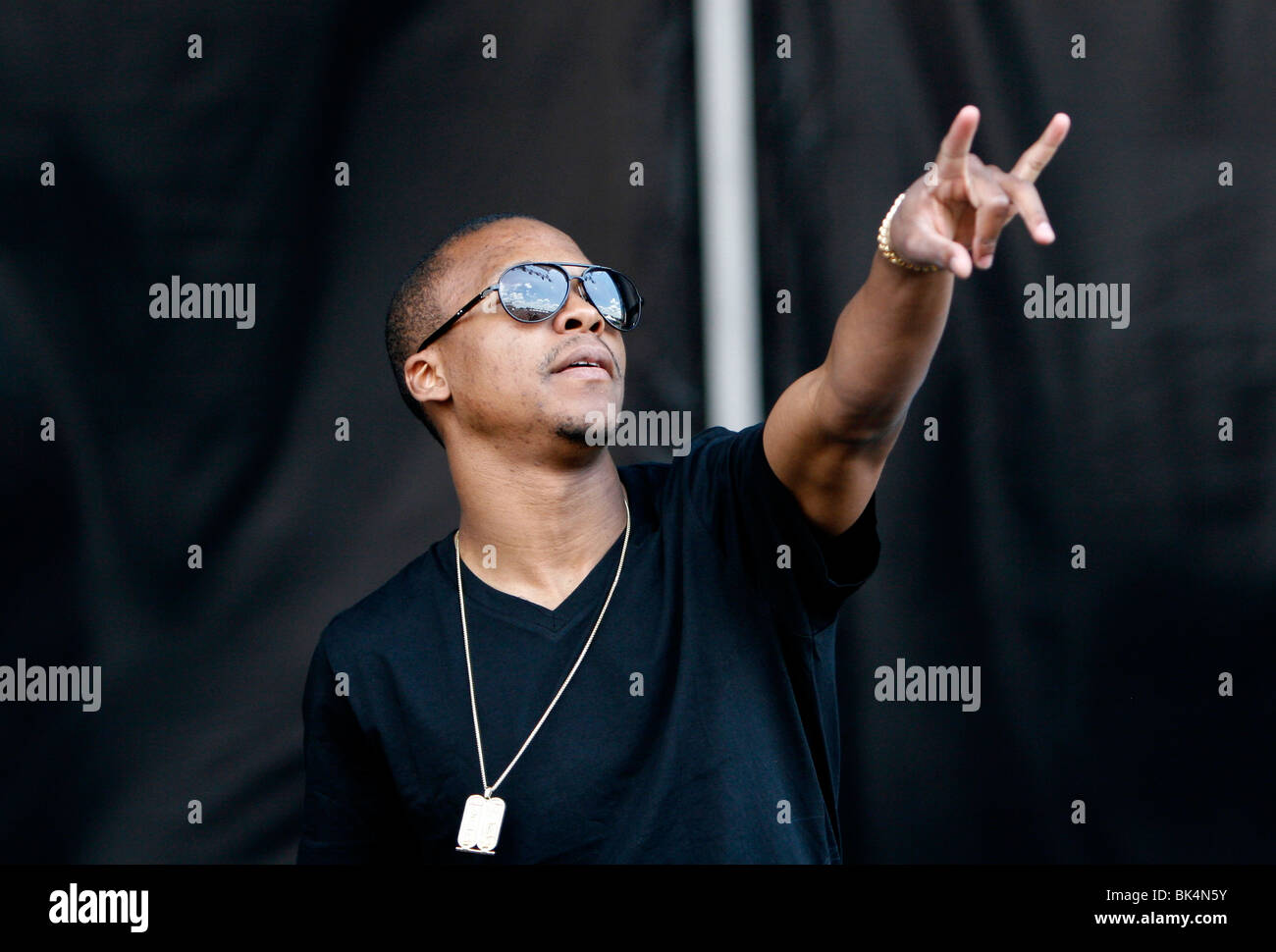 Lupe Fiasco performs during a concert Stock Photo Alamy