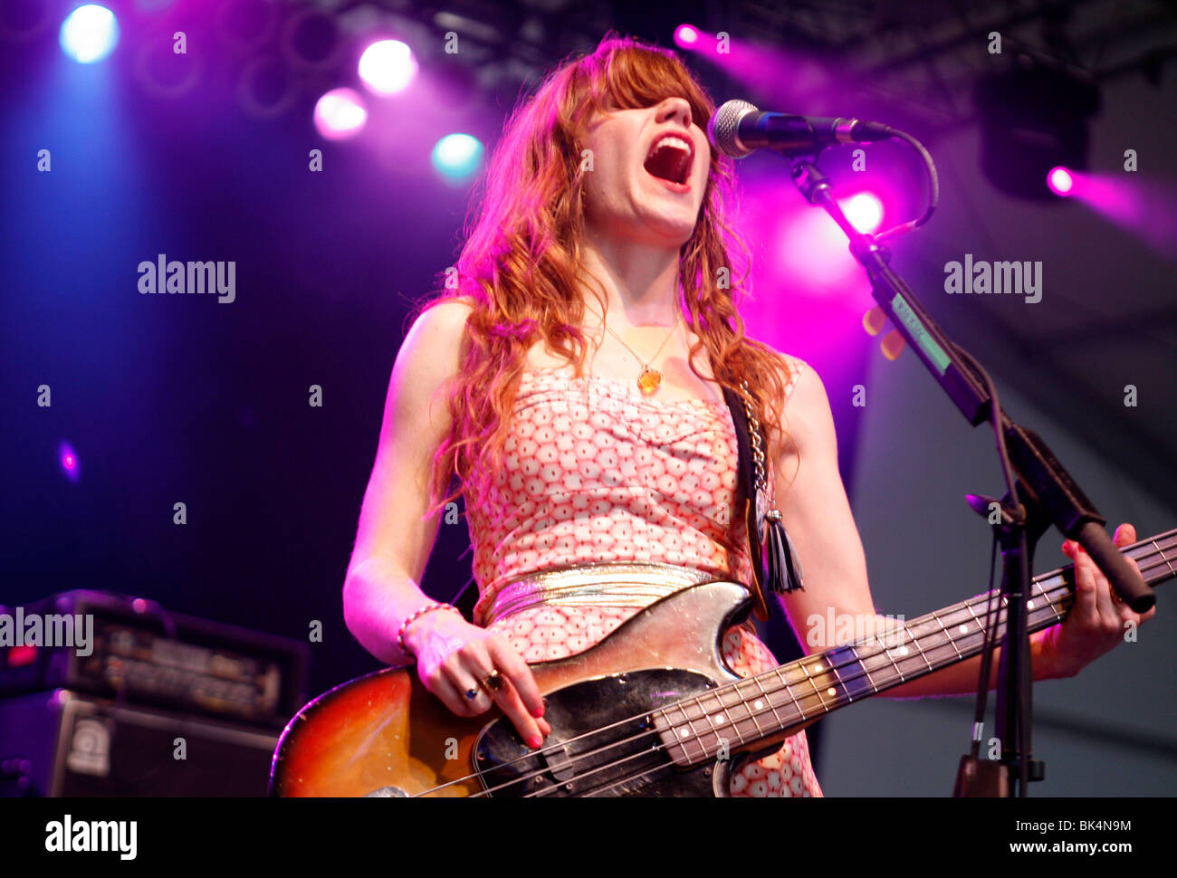 Jenny Lewis of Rilo Kiley performs during a concert Stock Photo Alamy