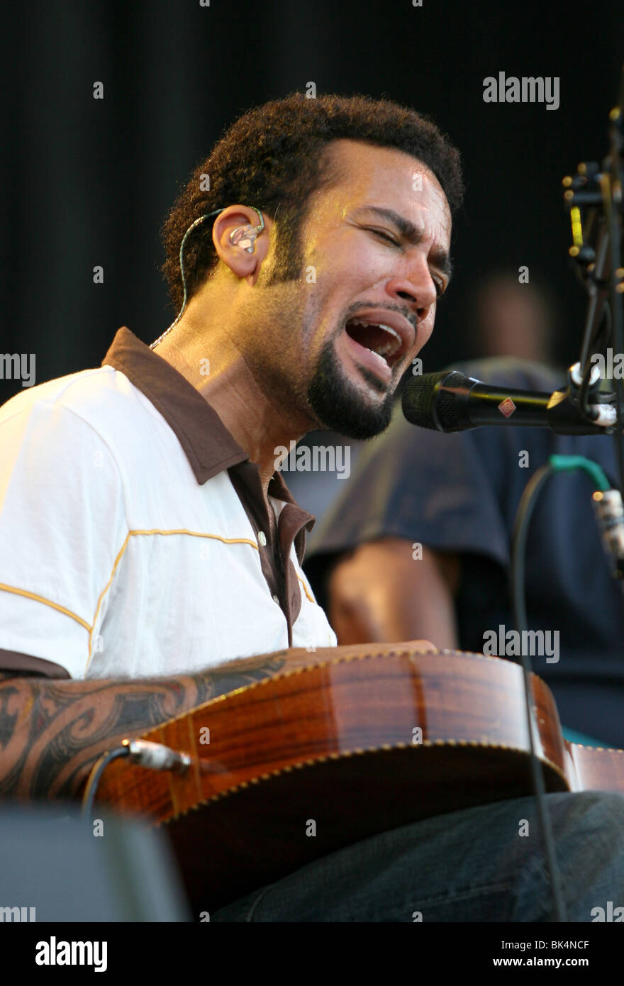 Ben Harper performing in concert Stock Photo Alamy