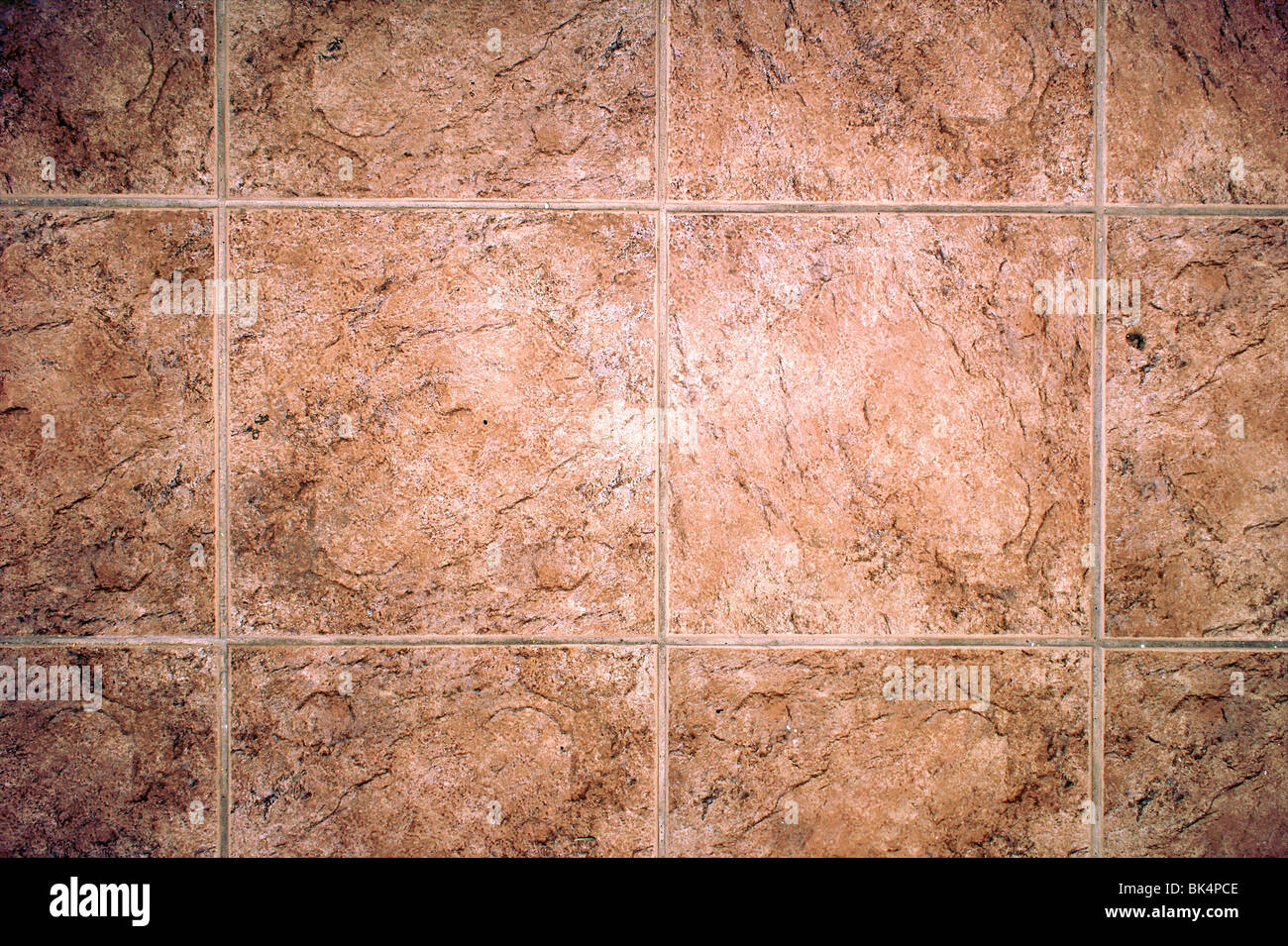 Looking Down At Terra Cotta Tile Floor Can Be Used As Wall Paper