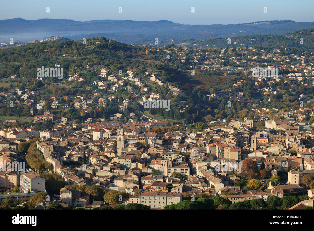Picturesque Provence city of Manosque in southern France Stock Photo ...