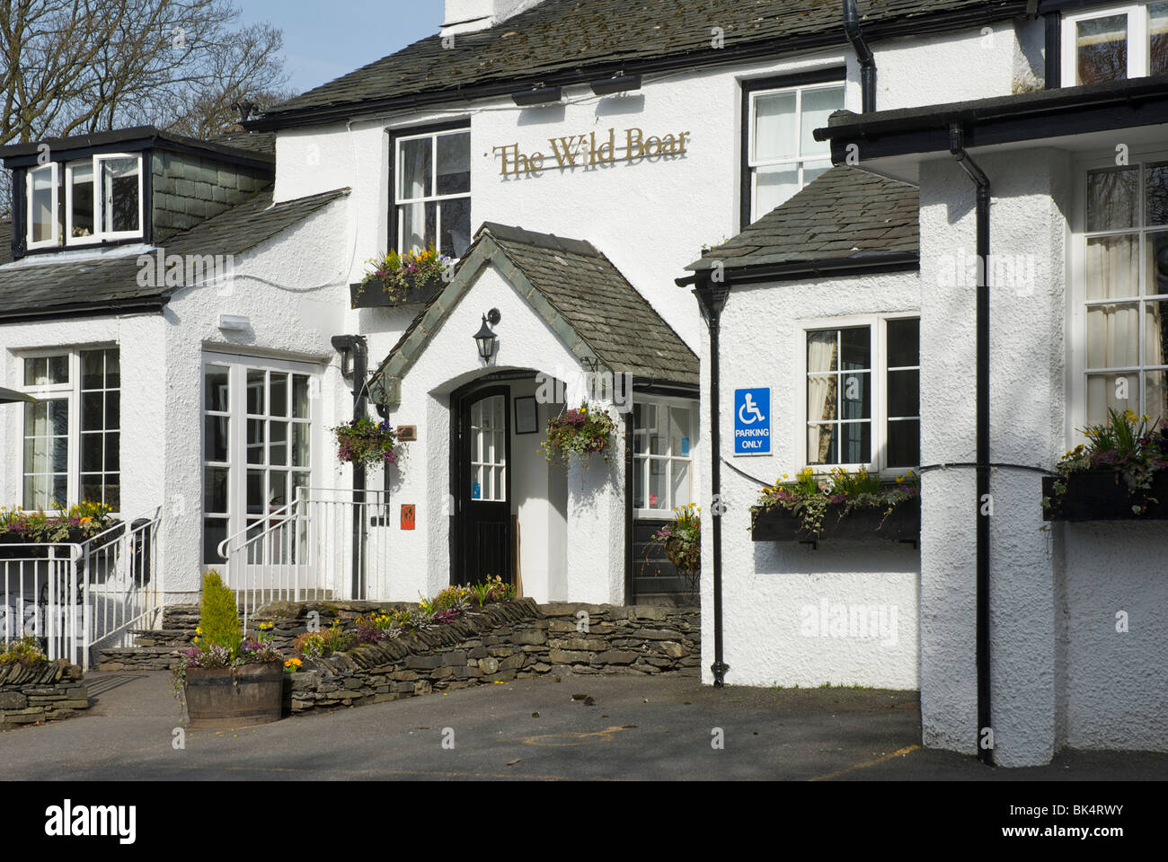 The Wild Boar Hotel, on the Crook Road, near Windermere, Lake District