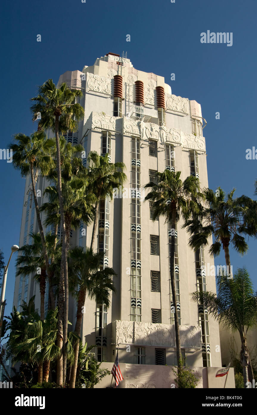 The Sunset Tower hotel on the Sunset strip in Los Angeles Stock Photo ...