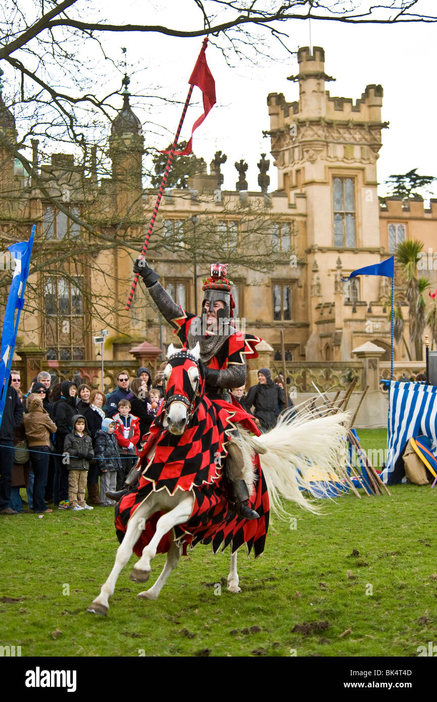 Part of the medieval/jousting display at Knebworth House Stock Photo