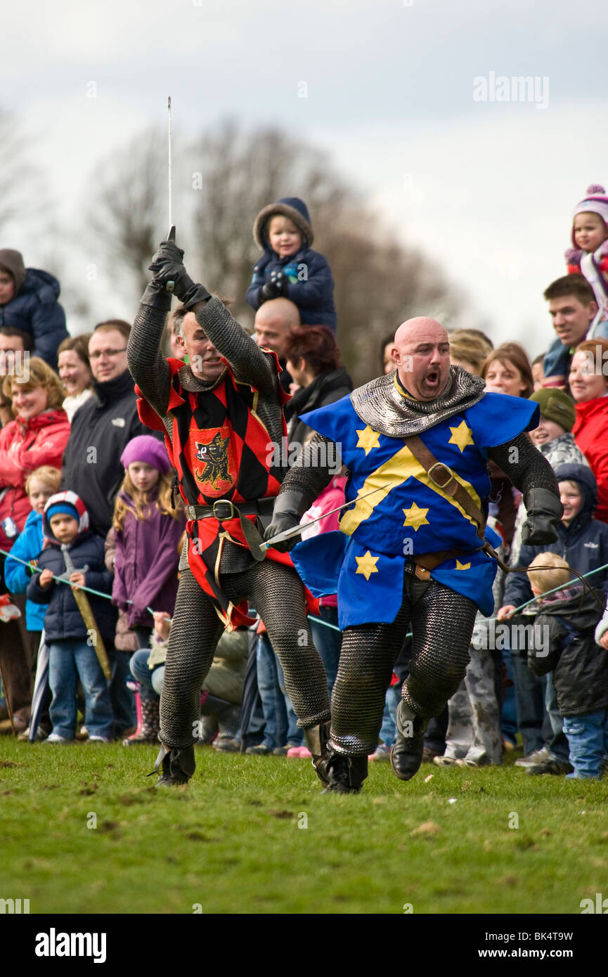 Part of the medieval/jousting display at Knebworth House Stock Photo