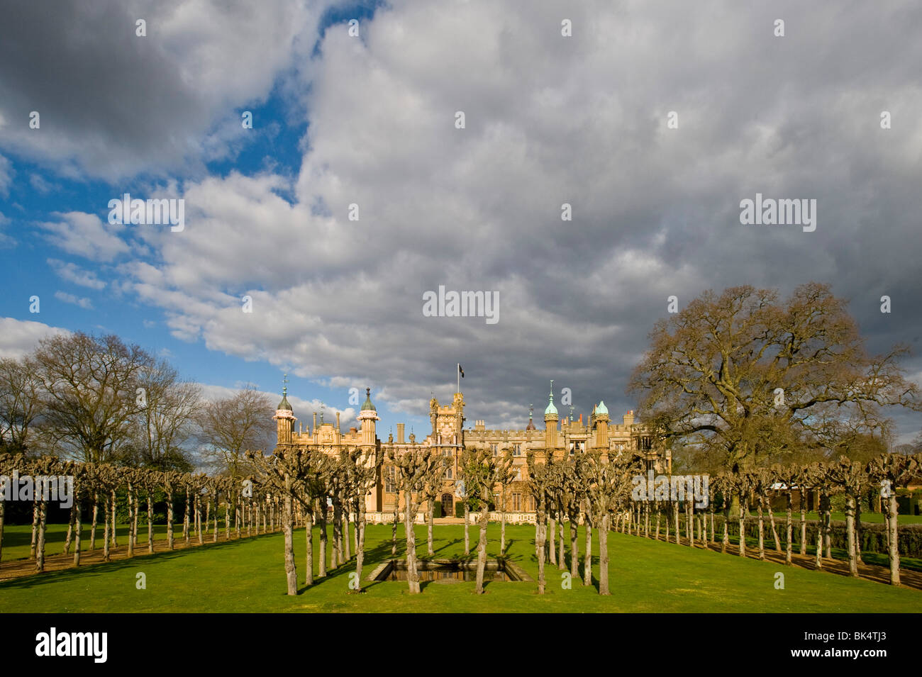 A view of Knebworth House and gardens Stock Photo Alamy