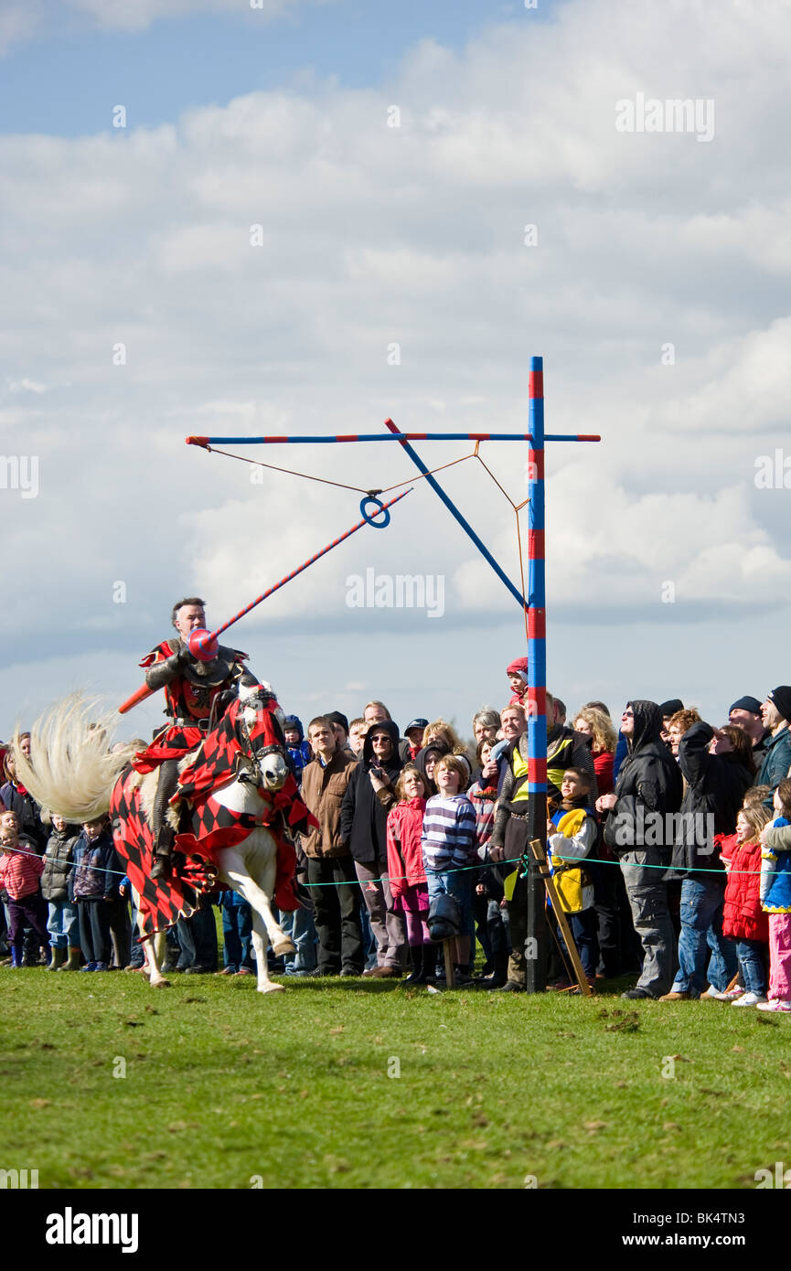 Part of the medieval/jousting display at Knebworth House Stock Photo
