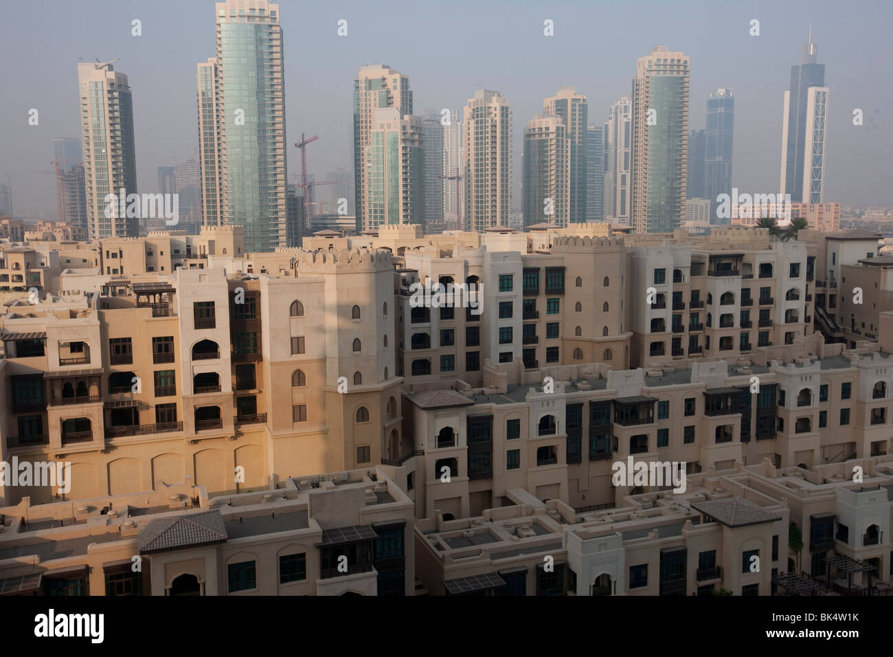 Moorish style architecture, Downtown Burj Dubai, Dubai, United Arab Emirates, Middle East Stock Photo