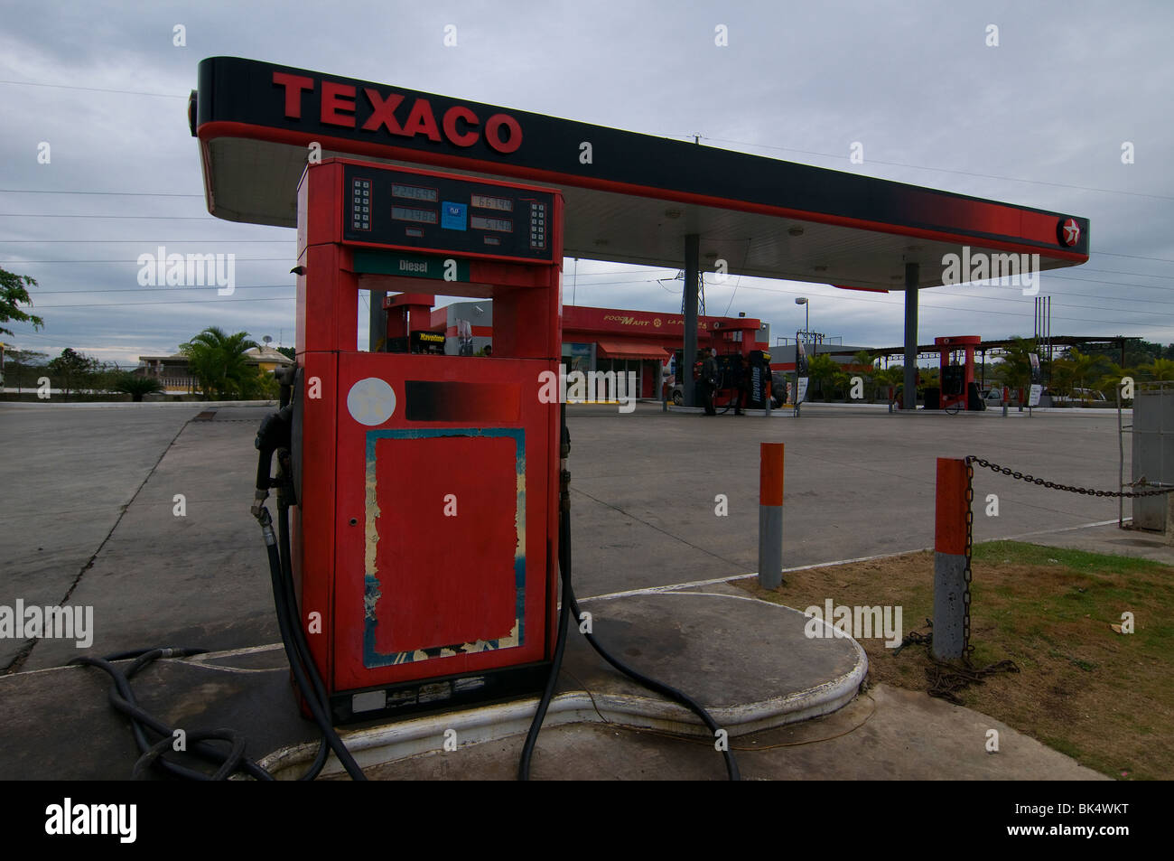Texaco Petrol filling station in Santo Domingo Dominican Republic