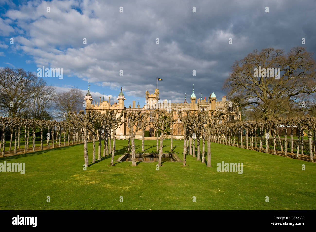 A view of Knebworth House and gardens Stock Photo Alamy