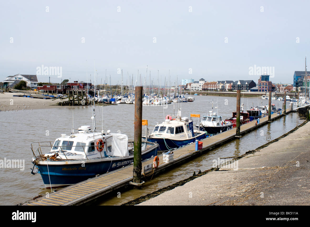 boats harbour Littlehampton Stock Photo Alamy