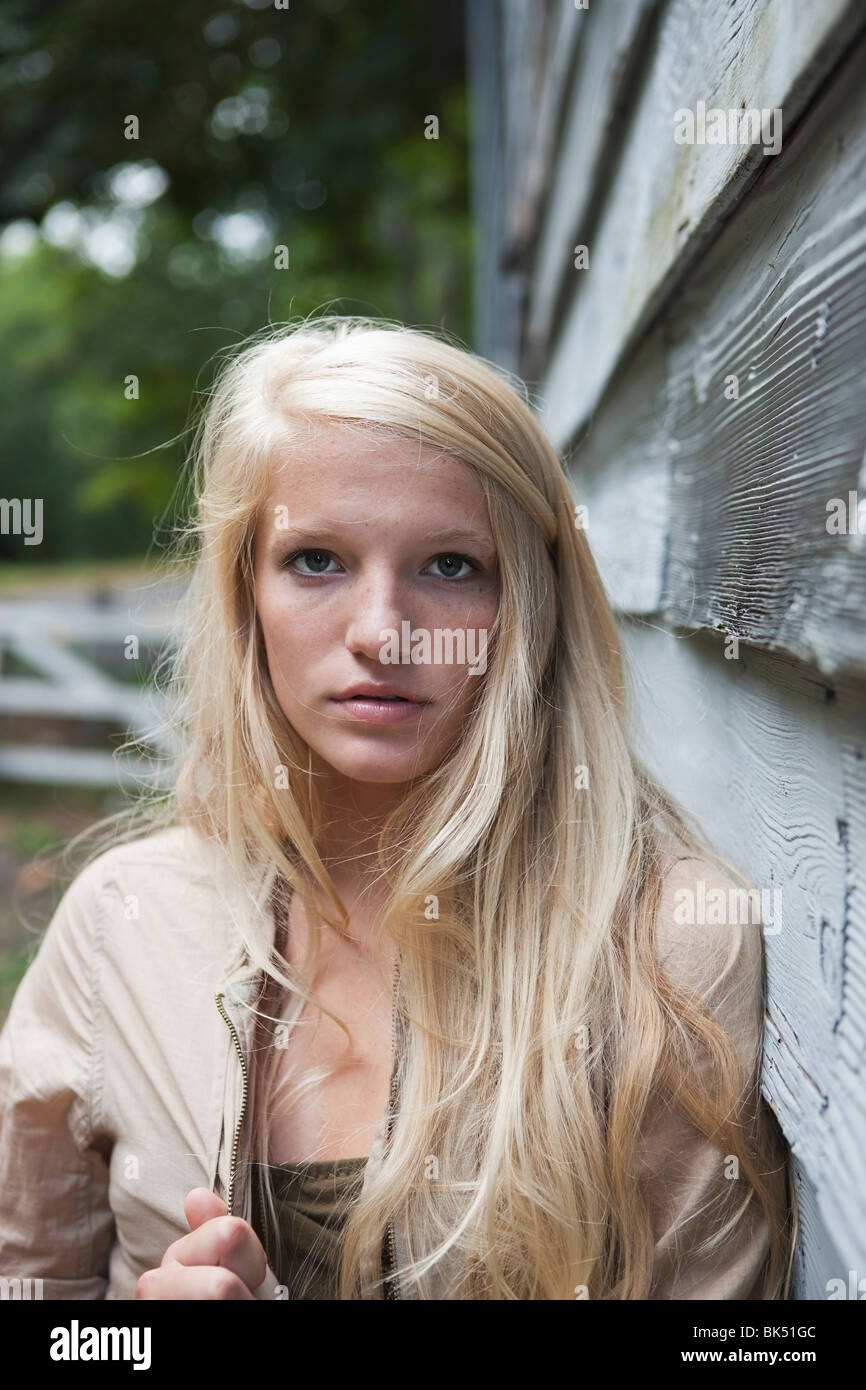 Portrait of Teenage Girl Stock Photo - Alamy
