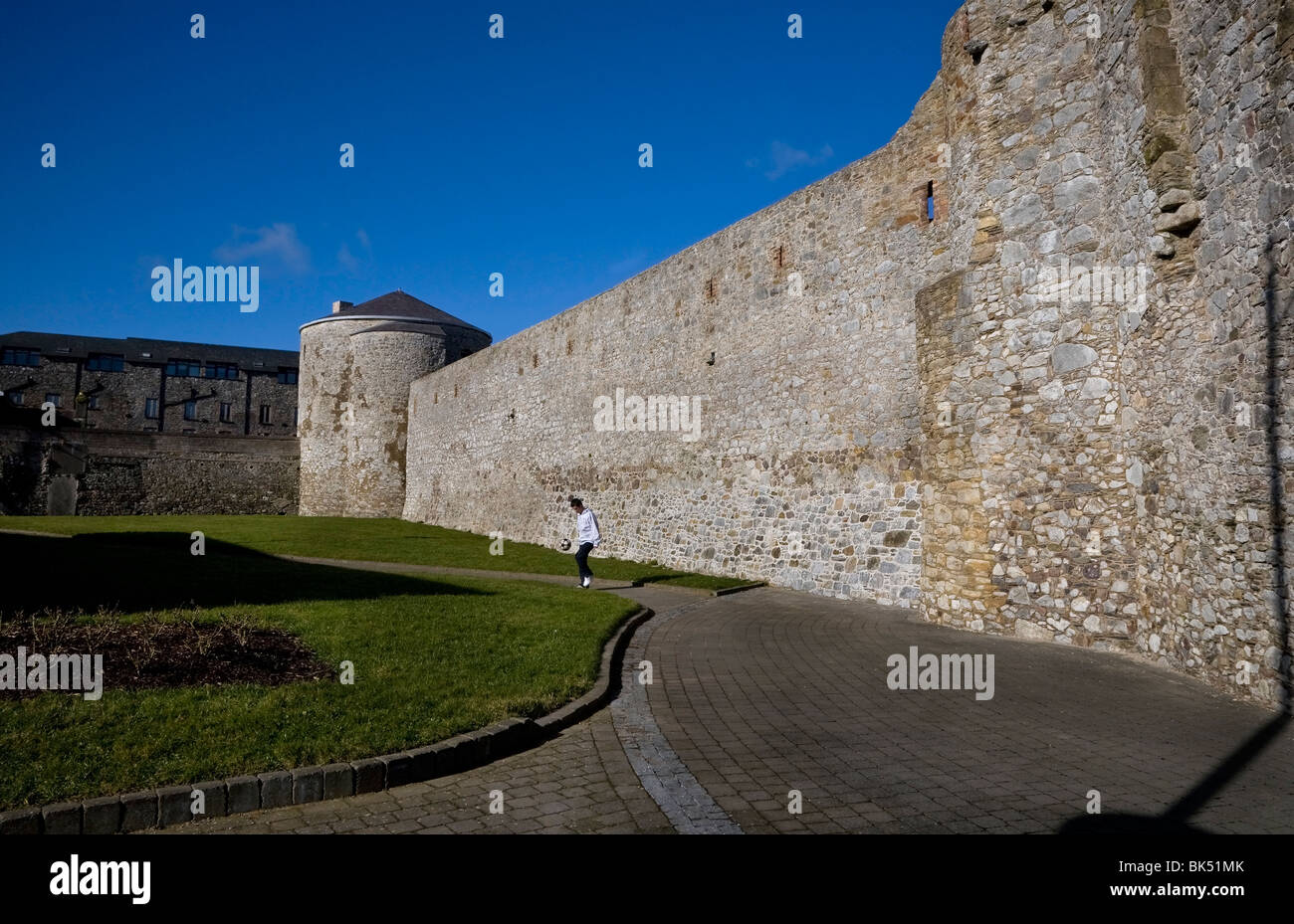 12th Century King John's Castle, Dungarvan, County Waterford, Ireland Stock Photo