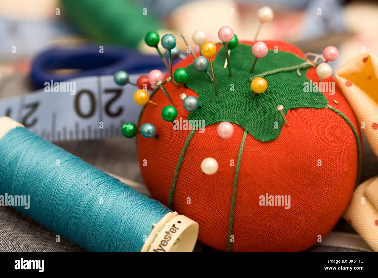 Still Life of Pin Cushion Stock Photo Alamy